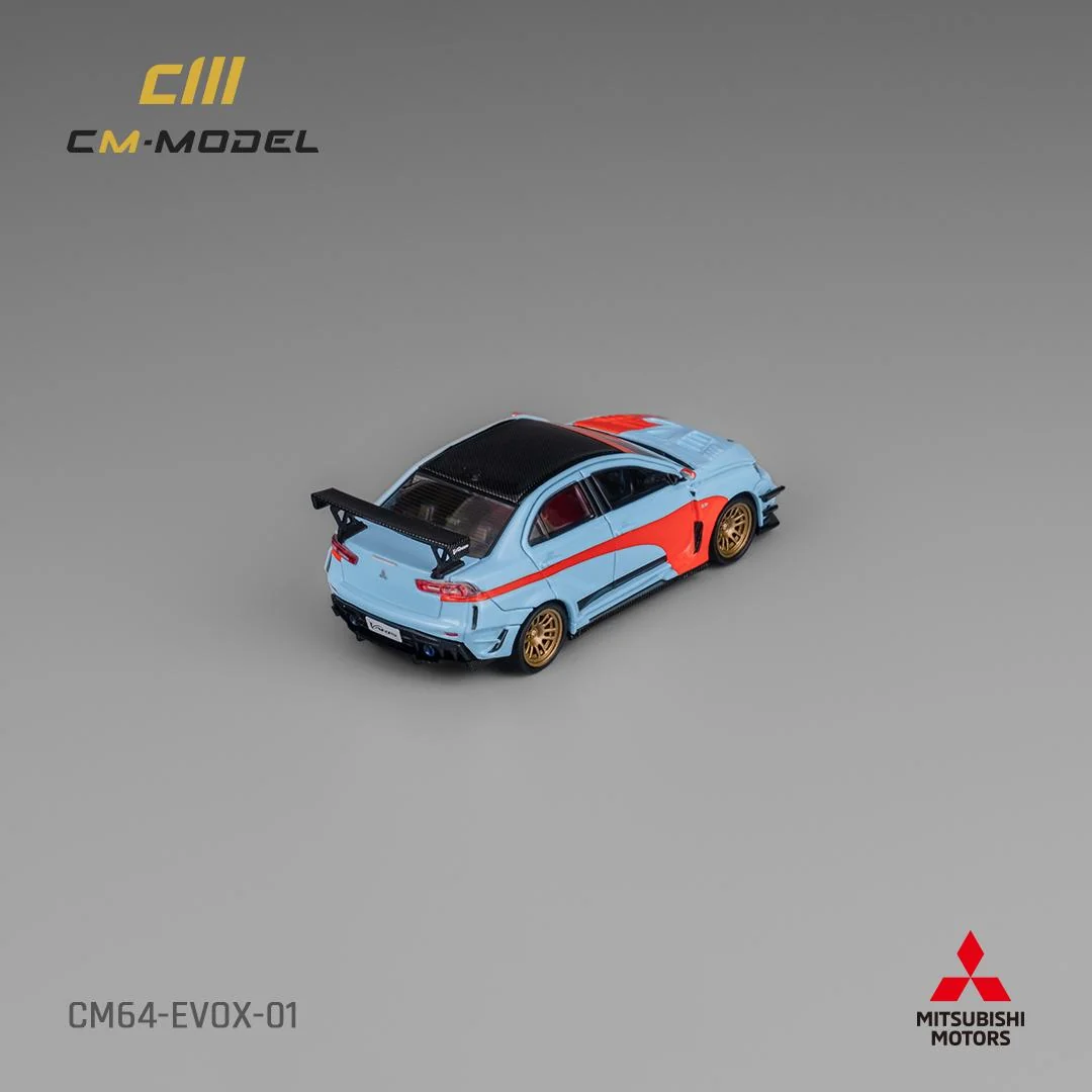 CM MODEL 1:64 Misubishi Lancer EvoX Varis Widebody (Orange/Blue) CM64-EVOX-01