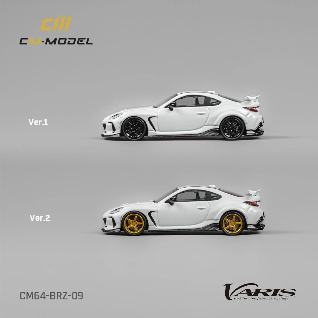 CM MODEL 1:64 Subaru BRZ Varis Widebody (White) CM64-BRZ-09