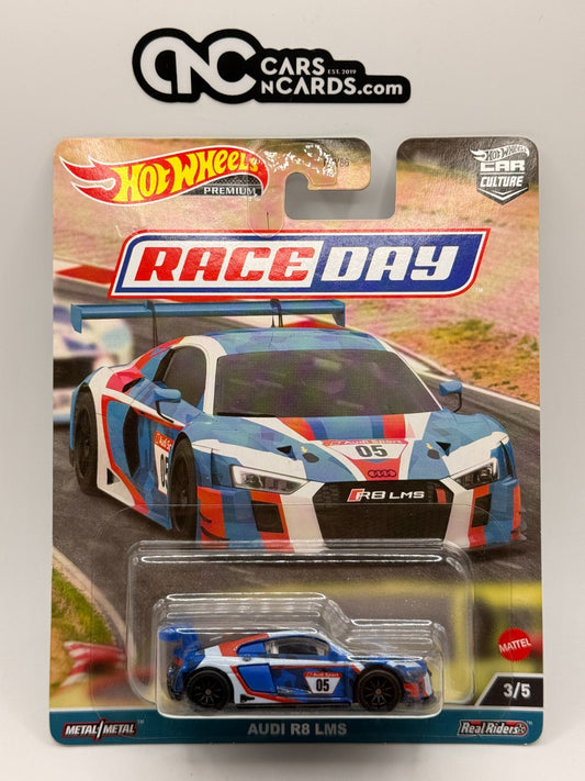 2023 Hot Wheels Premium Race Day #3/5 Audi R8 LMS Blue