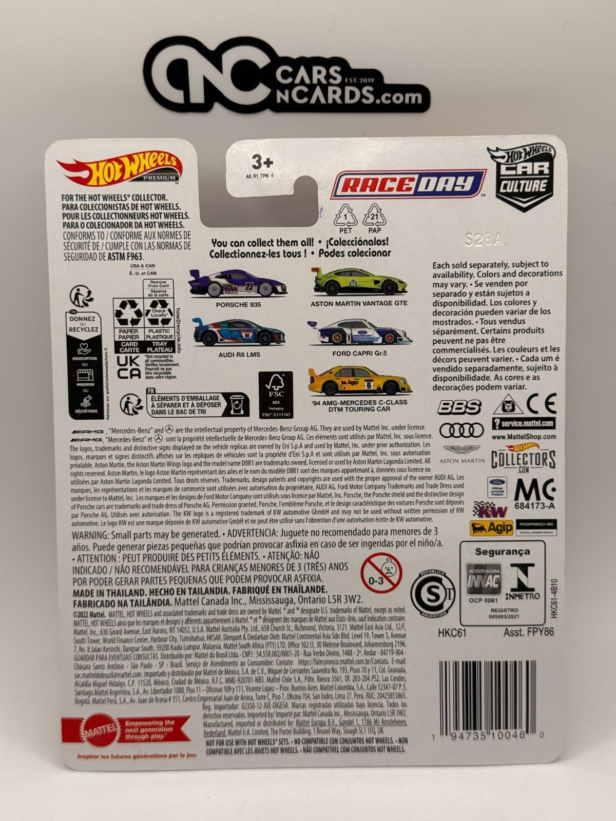 2023 Hot Wheels Premium Race Day #3/5 Audi R8 LMS Blue