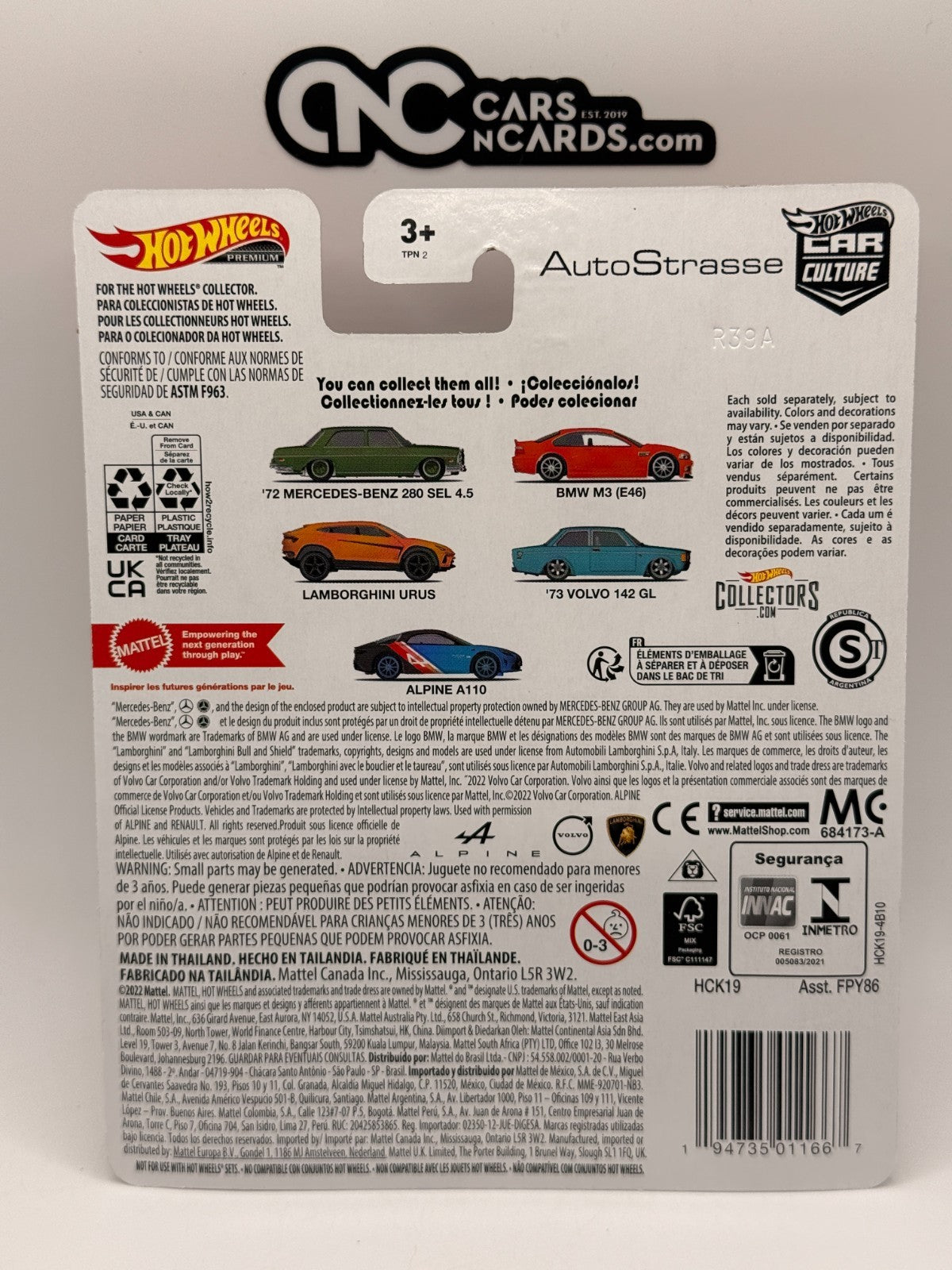 2022 Hot Wheels Premium Car Culture Auto Strasse 2/5  BMW M3 (E46)
