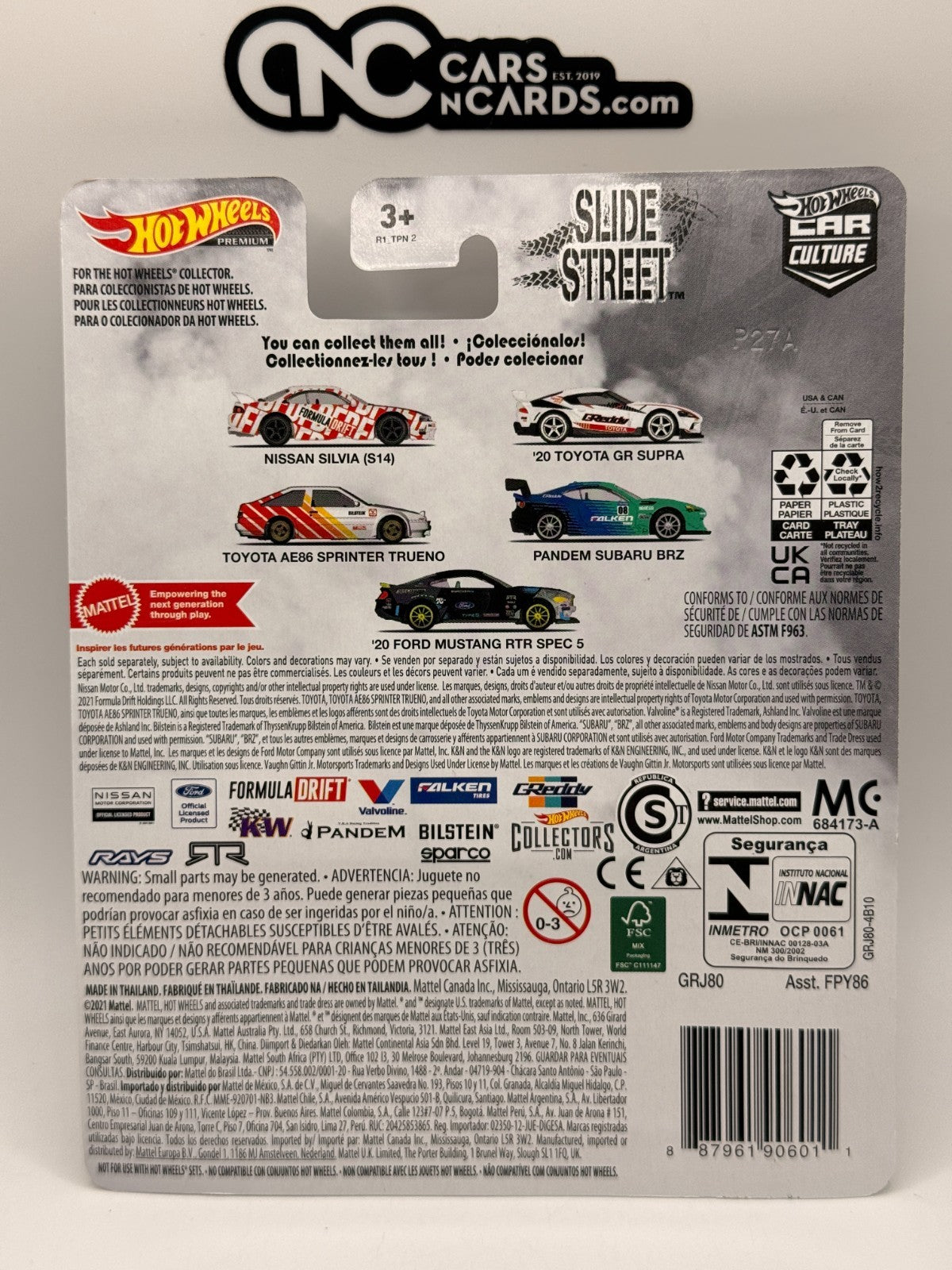 2021 Hot Wheels Premium Car Culture Slide Street 5/5 FD '20 Ford Mustang RTR