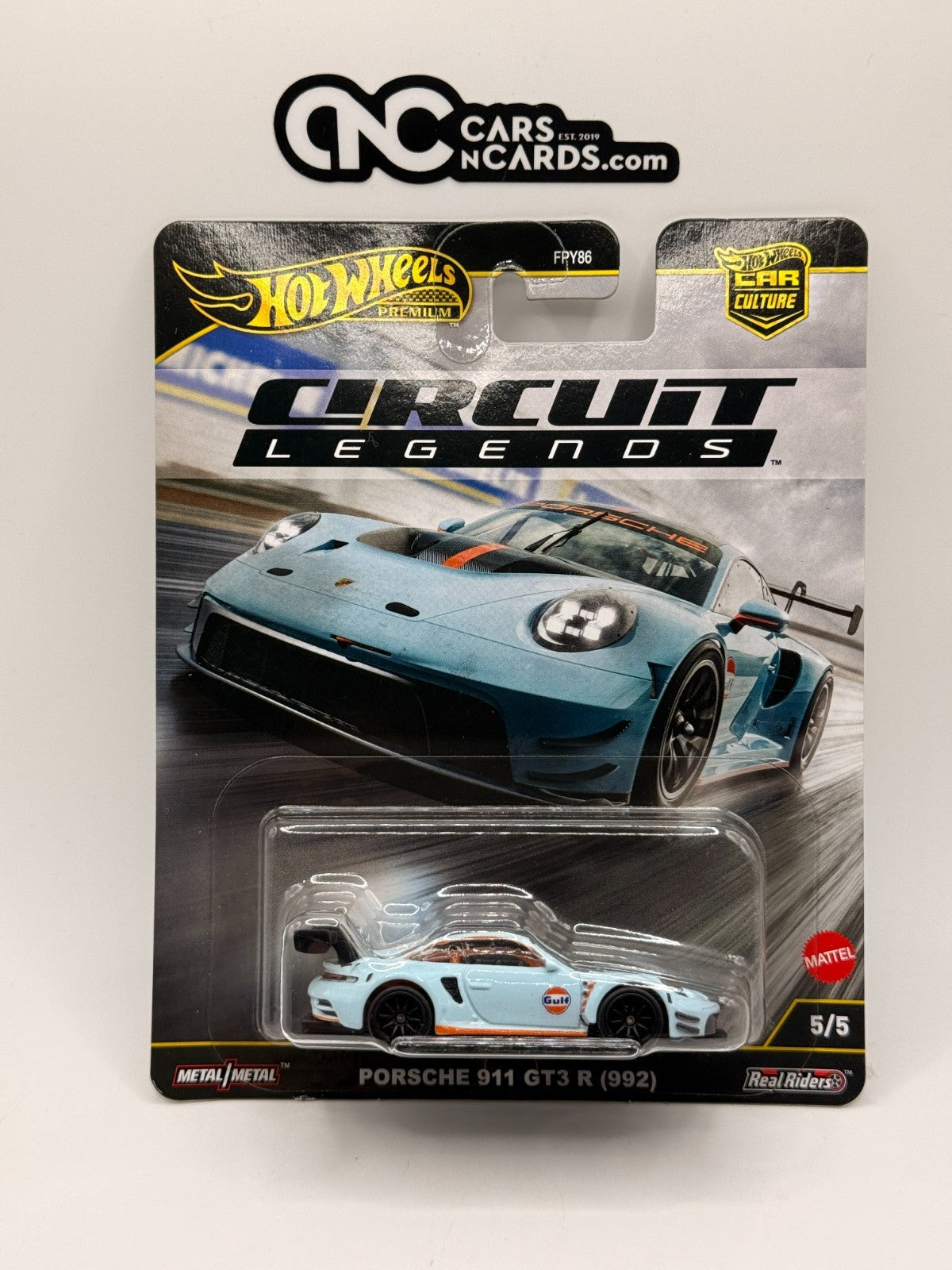 2025 Hot Wheels Premium Car Culture Circuit Legends 5/5 Porsche 911 GT3 R (992)