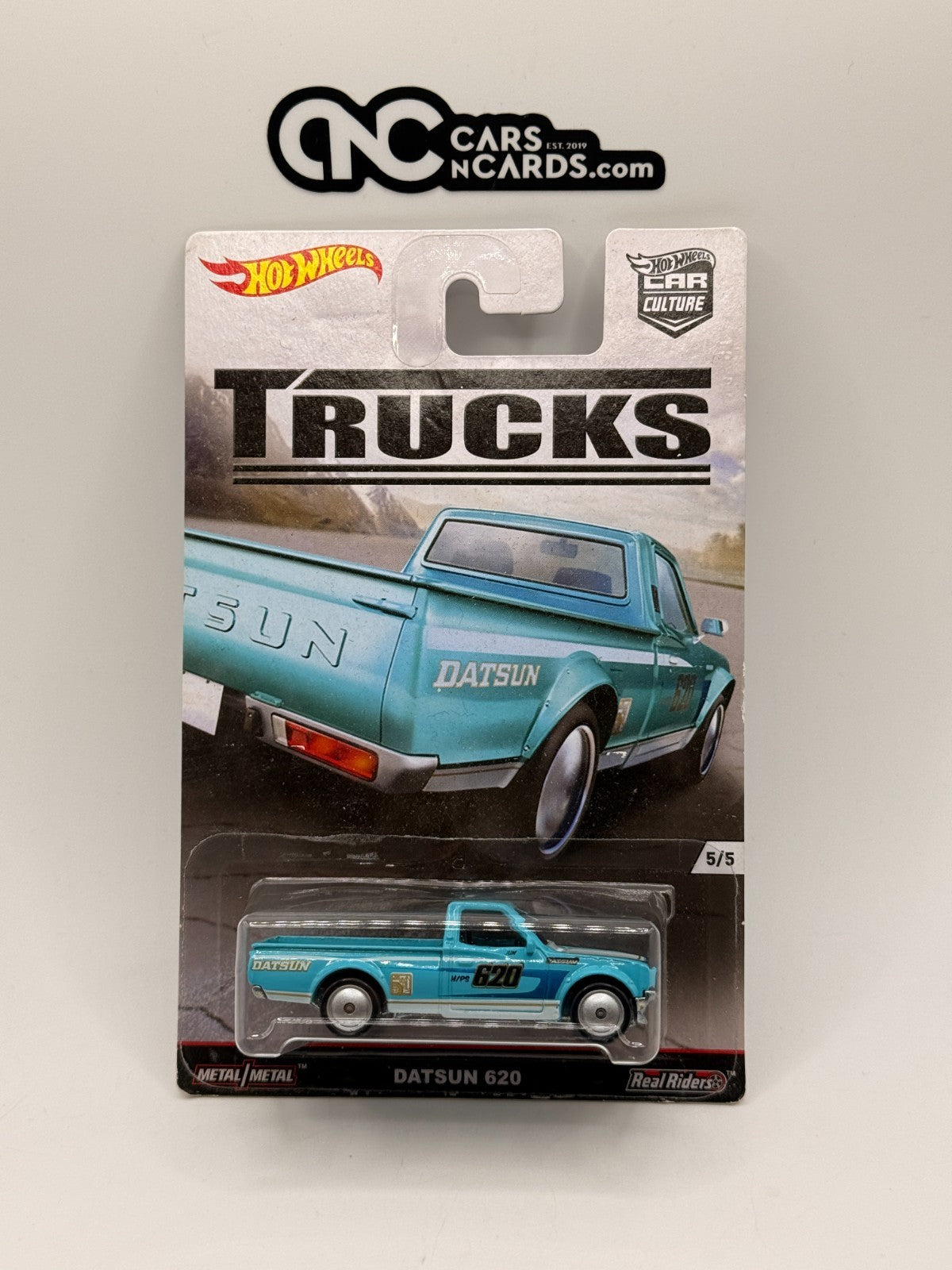 2016 Hot Wheels Premium Car Culture Trucks 5/5 Datsun 620 Teal
