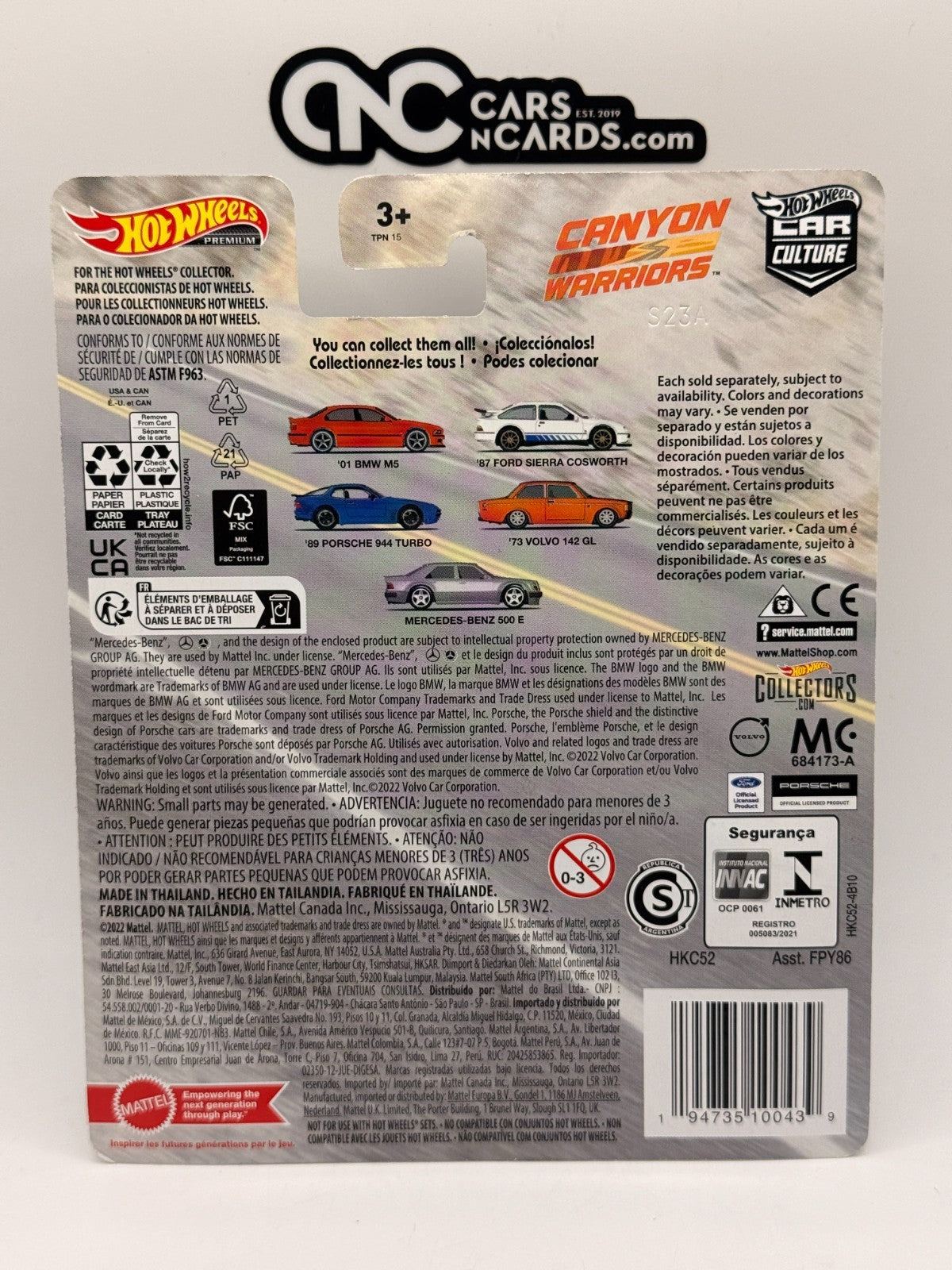 2023 Hot Wheels Premium Car Culture Canyon Warriors 1/5 BMW M5 Red