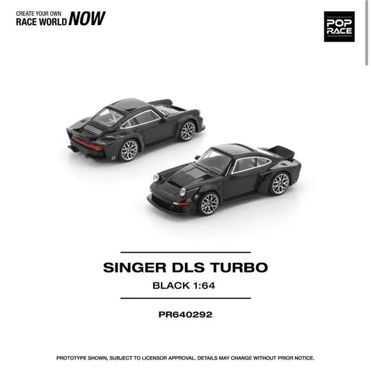 POPRACE 1:64 SINGER DLS TURBO (ROAD) BLACK PR640292