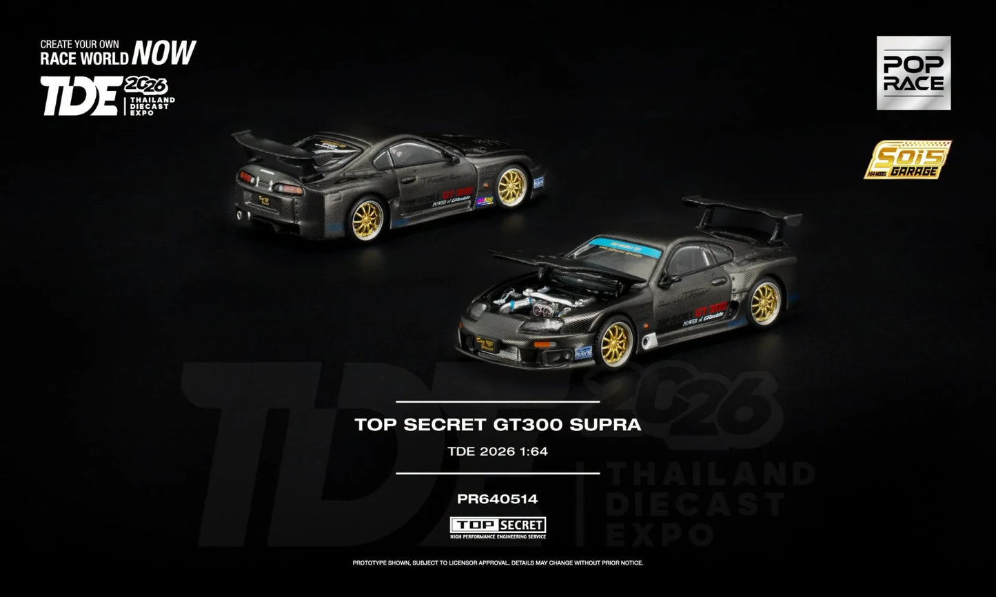 POPRACE 1:64 TOP SECRET GT300 SUPRA TDE 2026 PR640514