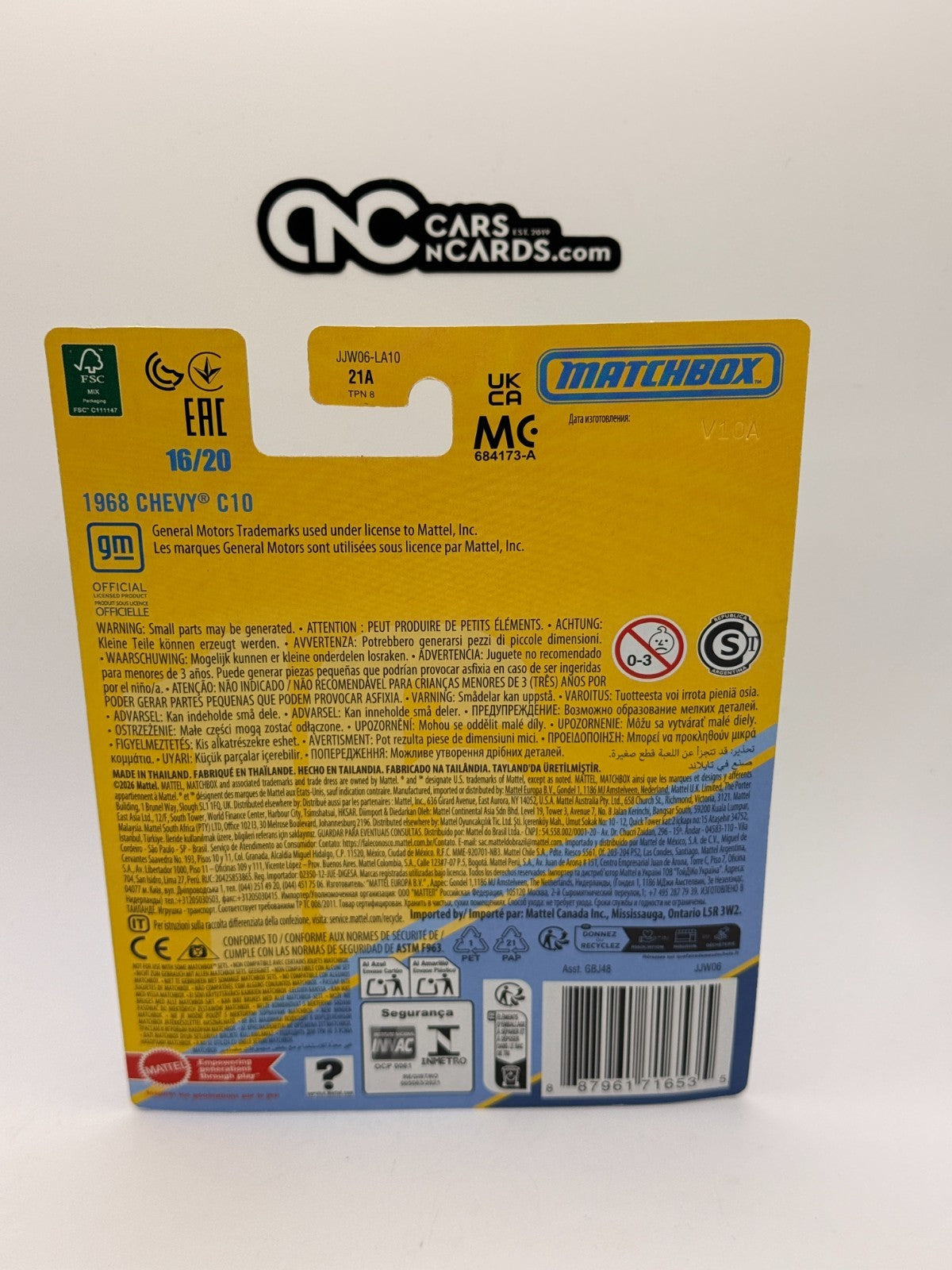 2026 Matchbox Collectors 16/20 1968 Chevy C10