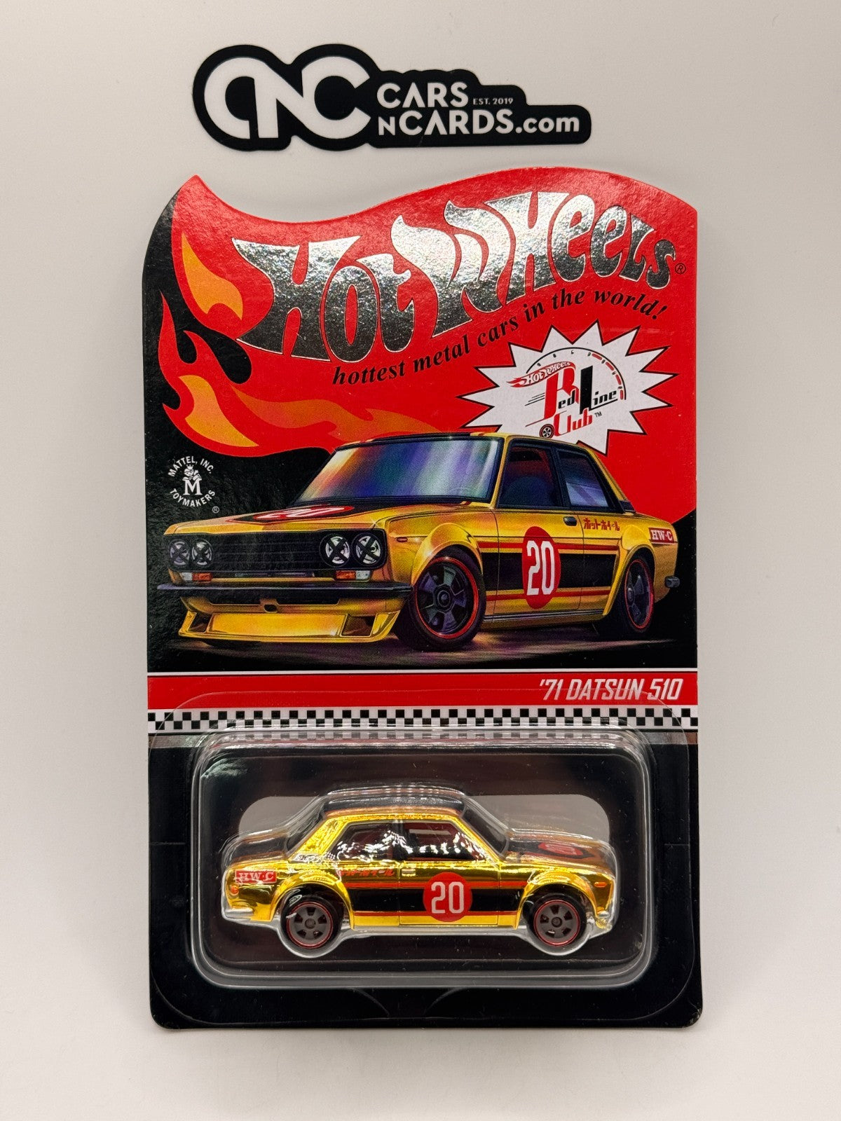 2020 Hot Wheels RLC '71 Datsun 510 Bluebird Gold With Protector