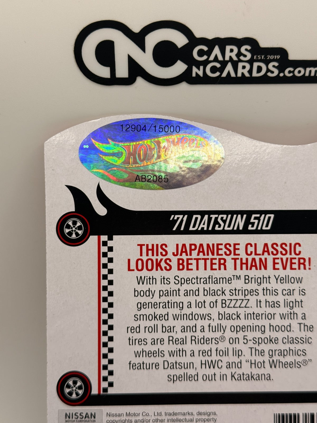 2020 Hot Wheels RLC '71 Datsun 510 Bluebird Gold With Protector