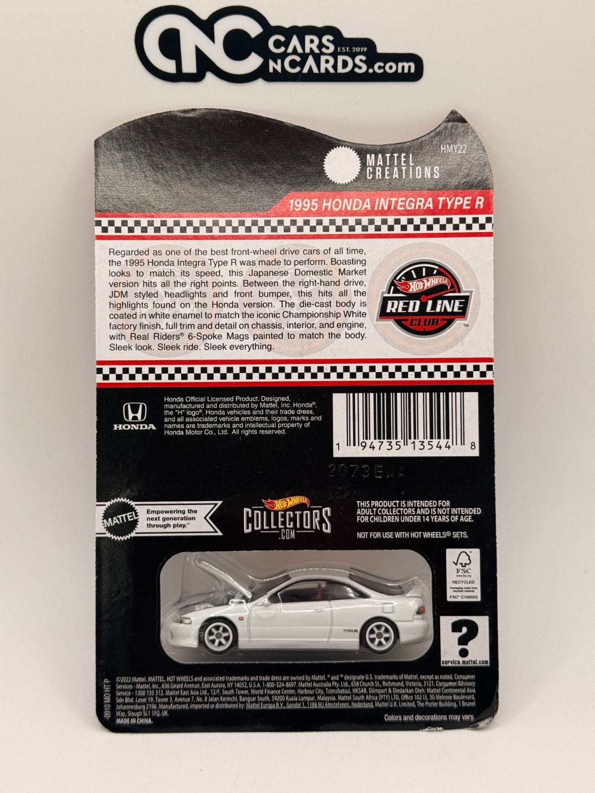 2023 Hot Wheels RLC 1995 Honda Integra Type R With Protector