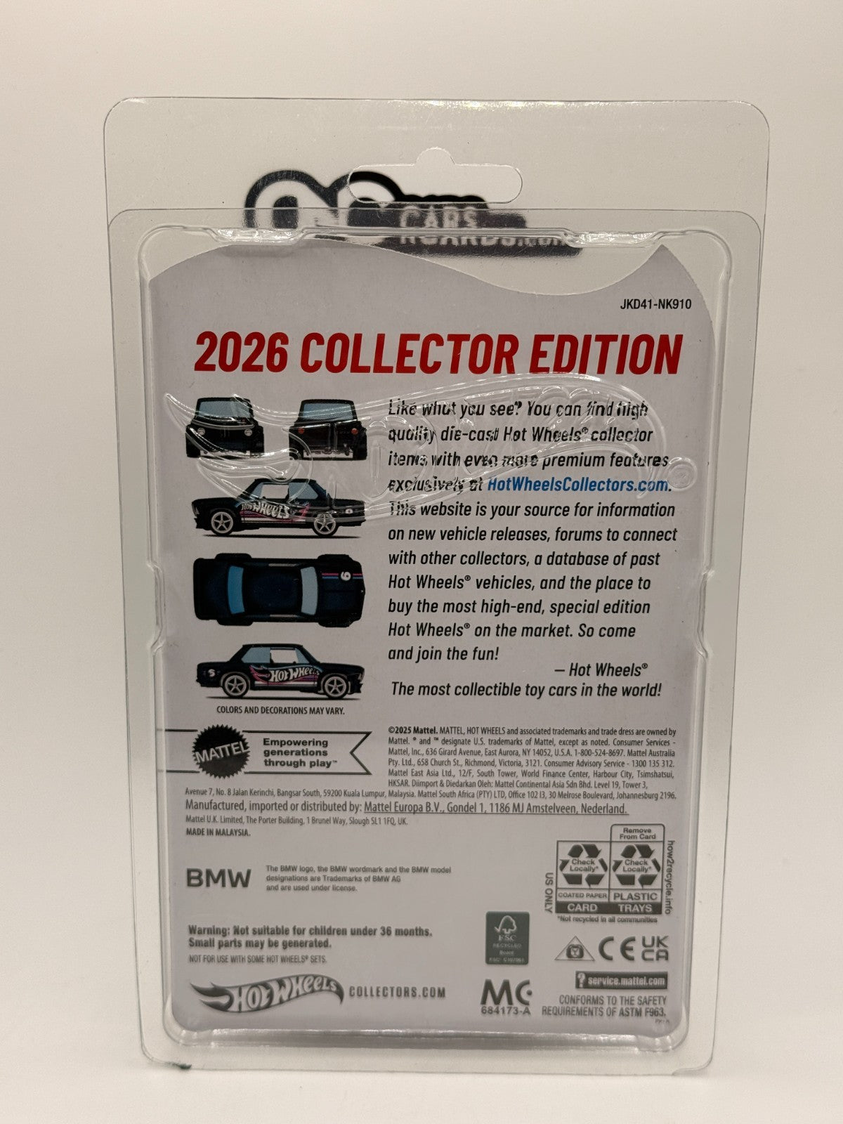 2026 Hot Wheels Mail In Collector Edition BMW 2002 With Protector