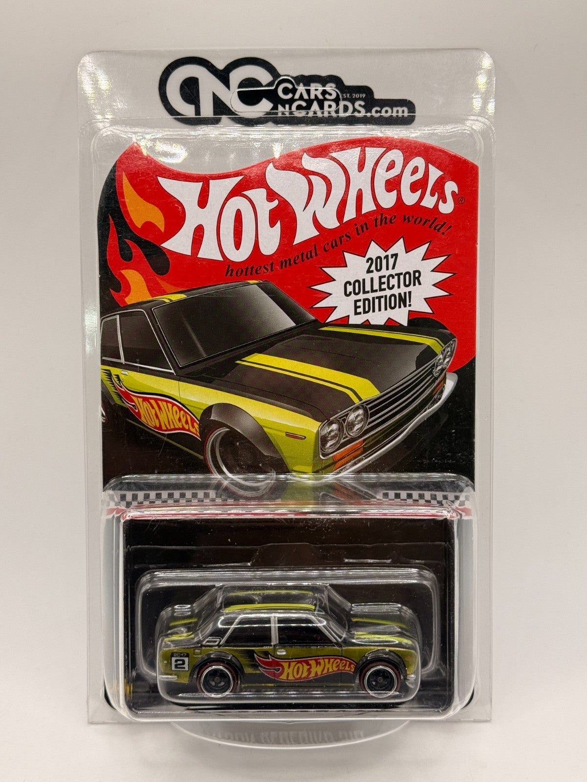 2017 Hot Wheels Mail In Collector Edition '71 Datsun Bluebird 510 With Protector