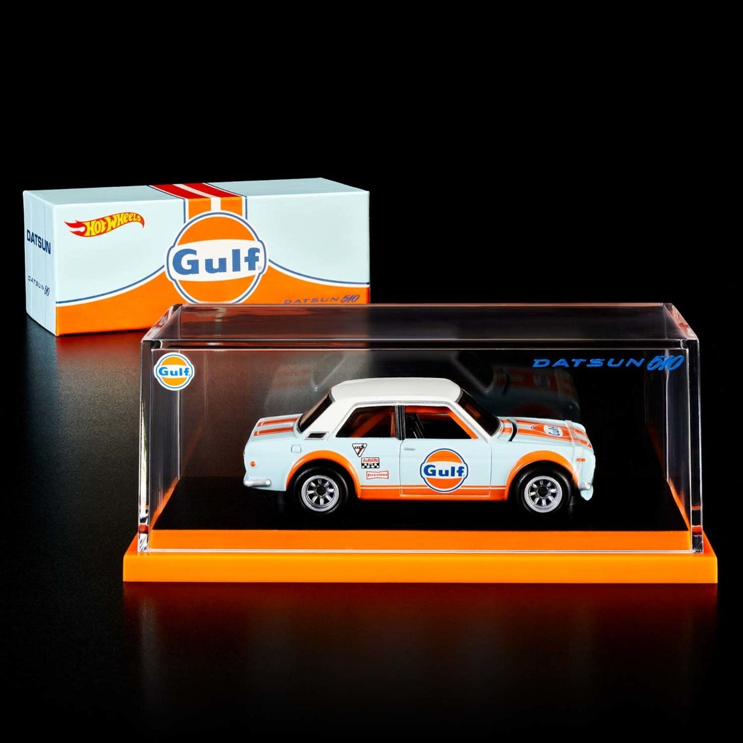 2022 Hot Wheels RLC Exclusive Datsun 510 GULF Acrylic Open Box