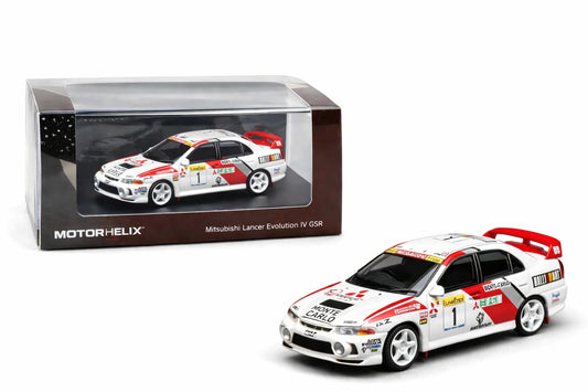 Motorhelix 1:64 Mitsubishi Lancer Evolution IV GSR MONTE CARLO LIVERY M64010
