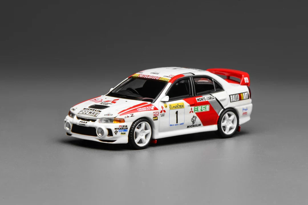 Motorhelix 1:64 Mitsubishi Lancer Evolution IV GSR MONTE CARLO LIVERY M64010