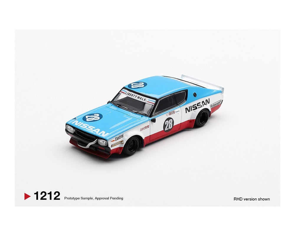 Mini GT 1:64 Nissan Skyline Kenmeri Liberty Walk Nissan Racing ’75 concept MGT01212-BL