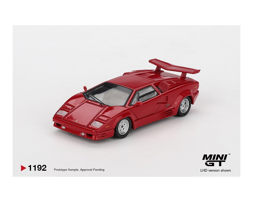 Mini GT 1:64 Lamborghini Countach 25th Anniversary – Red MGT01192-BL