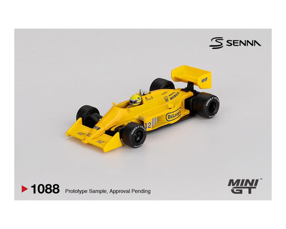 Mini GT 1:64 Lotus 99T Ayrton Senna 1987 Monaco Grand Prix Winner MGT01188-BL