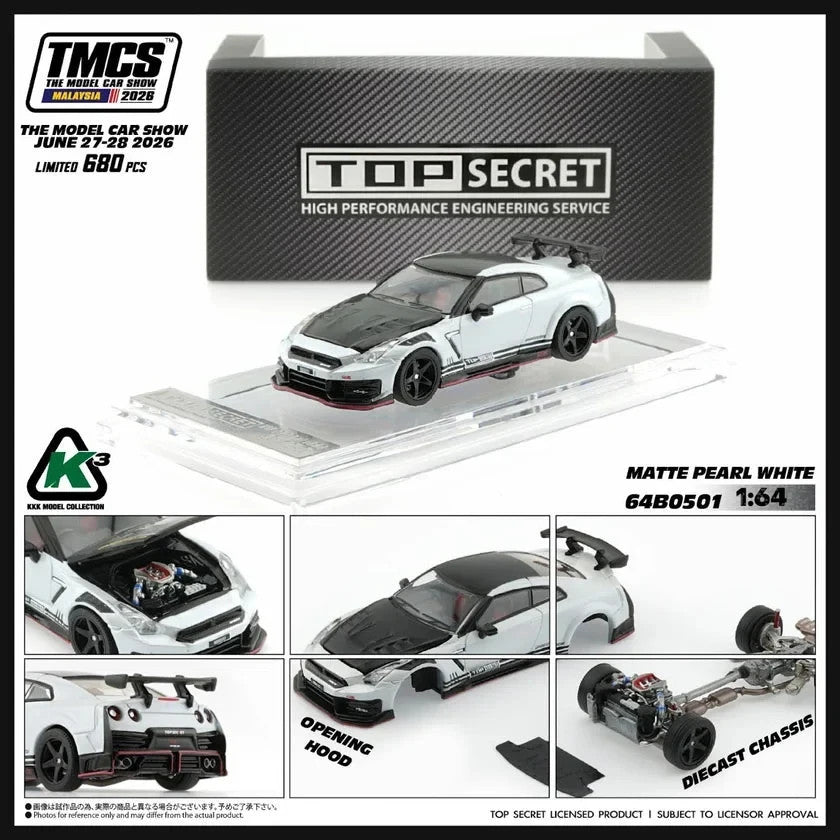 BMC BM Creations TMCS Malaysia 2026 TOP SECRET R35 Matte Pearl White 64B0501