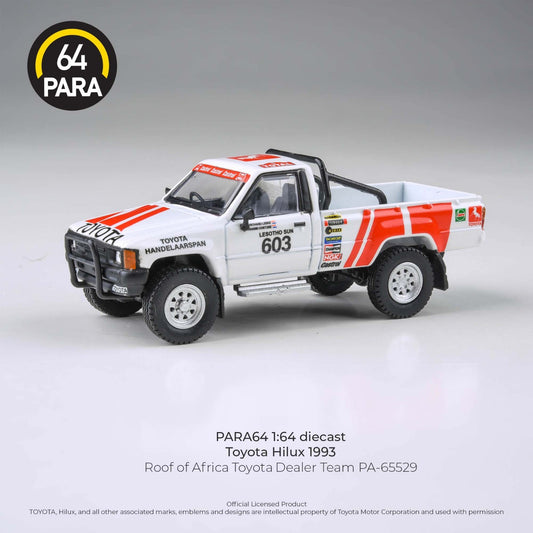 PARA64 1:64 Toyota Hilux 1993 Roof of Africa Toyota Dealer Team RHD PA-65529