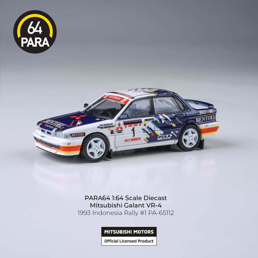 PARA64 1:64 Mitsubishi Galant VR-4 1993 Indonesia Rally RHD PA-65112