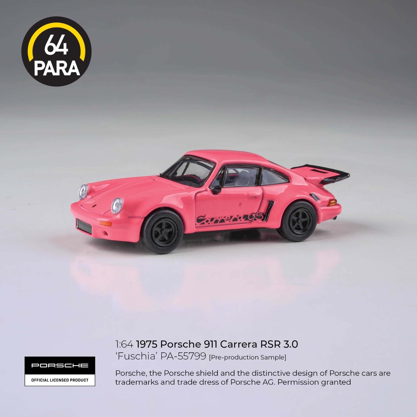 PARA64 1:64 1974 Porsche 911 Carrera RSR 3.0 Fuschia LHD PA-55799