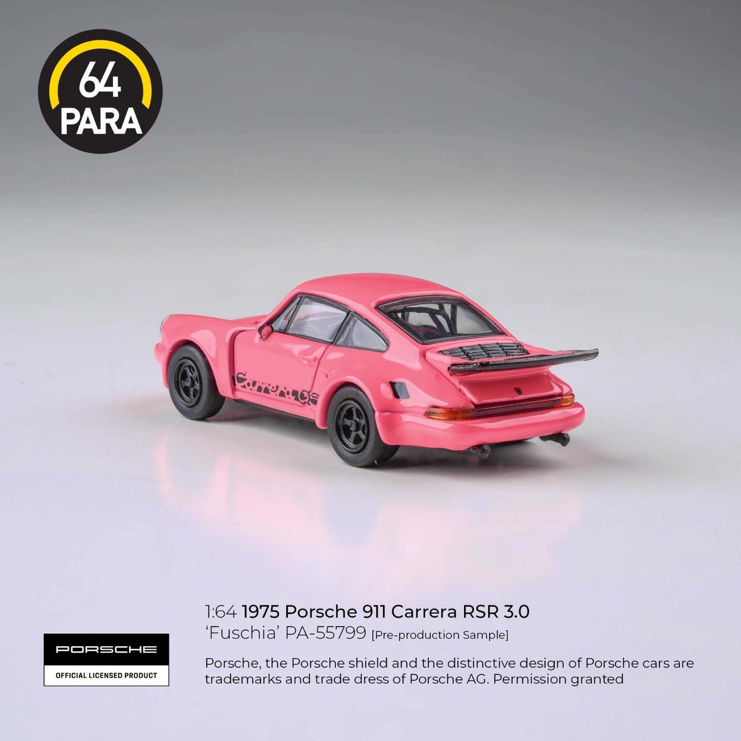 PARA64 1:64 1974 Porsche 911 Carrera RSR 3.0 Fuschia LHD PA-55799