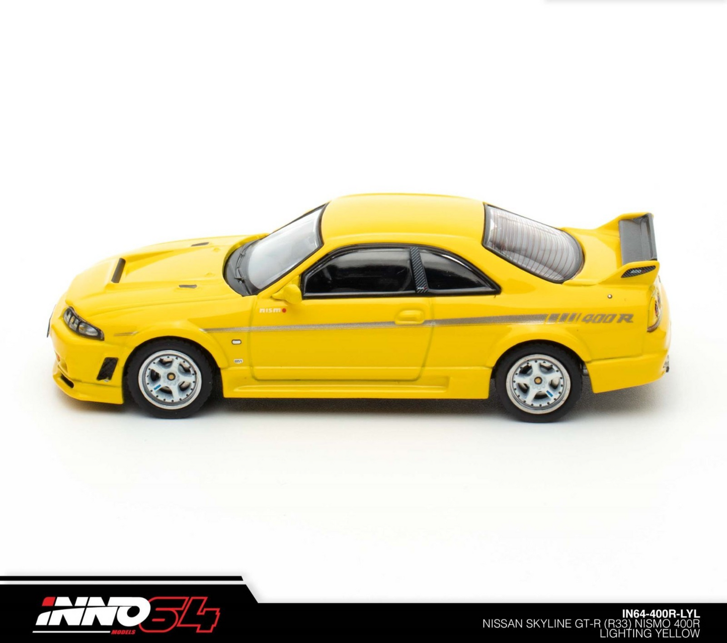 INNO64 Nissan Skyline GT-R (R33) Nismo 400R Lightning Yellow IN64-400R-LYL