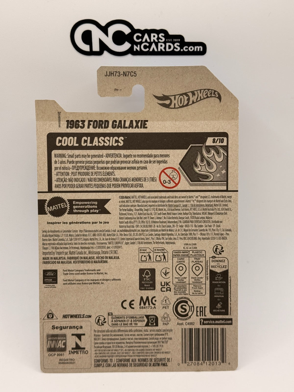 2026 Hot Wheels Cool Classics 8/10 1963 Ford Galaxie (Soft Corners)