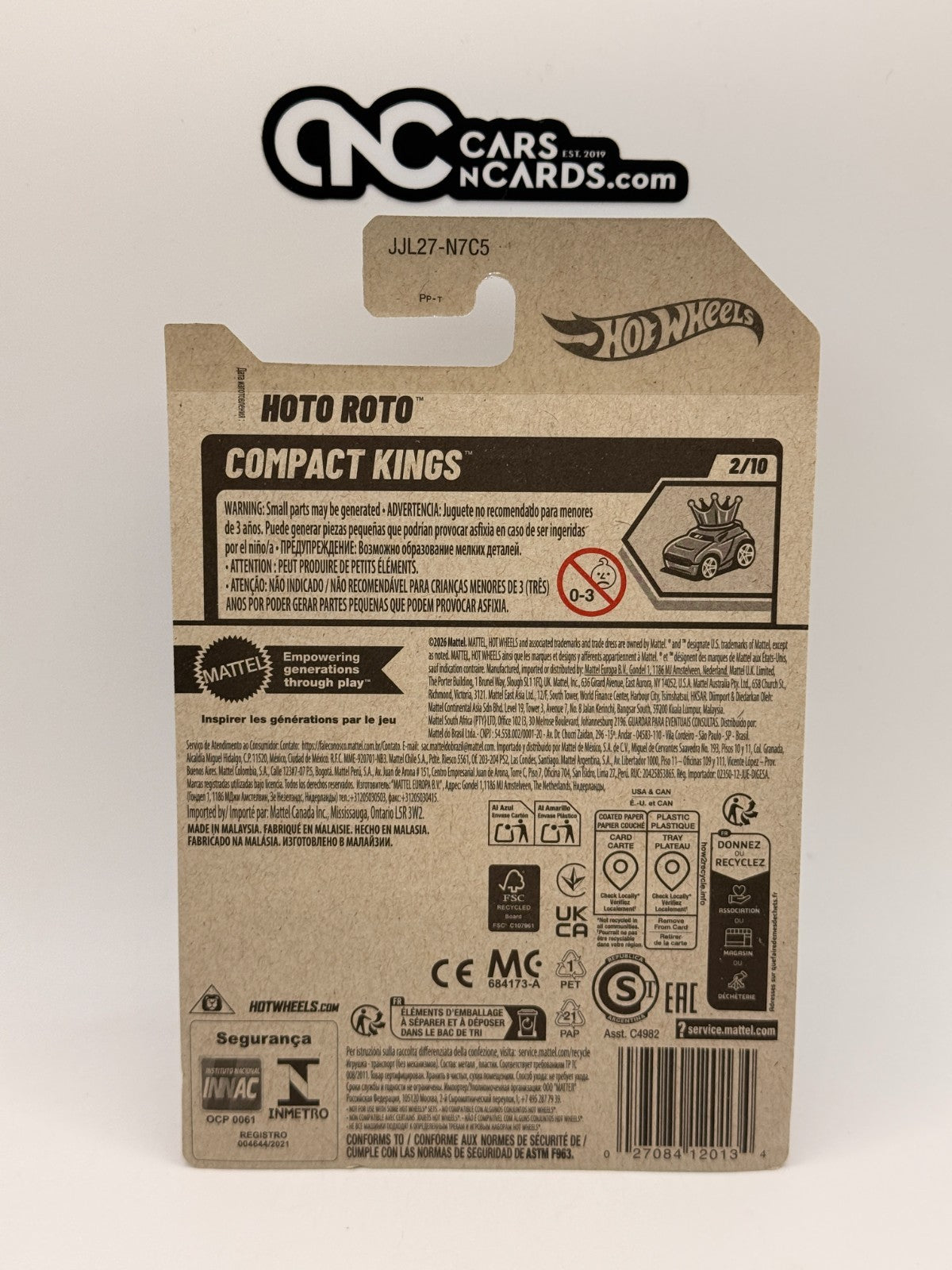 2026 Hot Wheels Compact Kings 2/10 Hoto Roto Gold