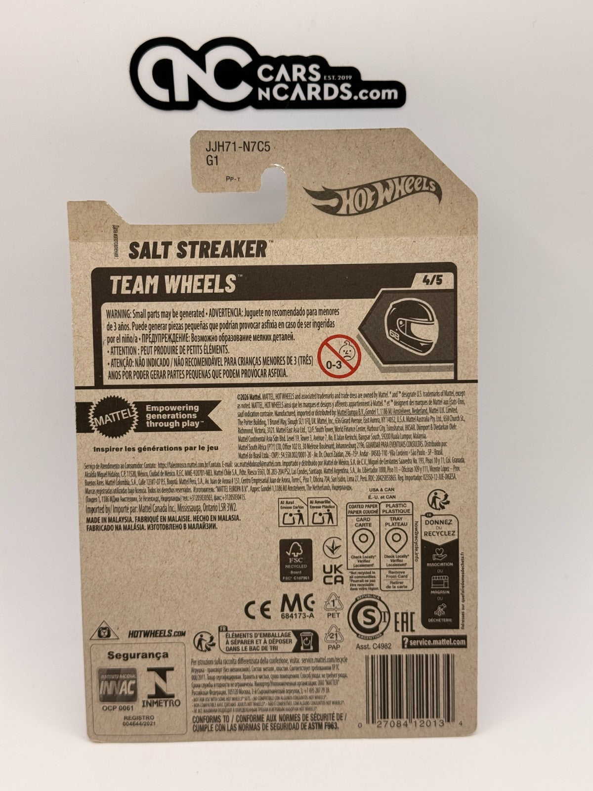 2026 Hot Wheels Team Wheels 4/5 Salt Streaker Blue