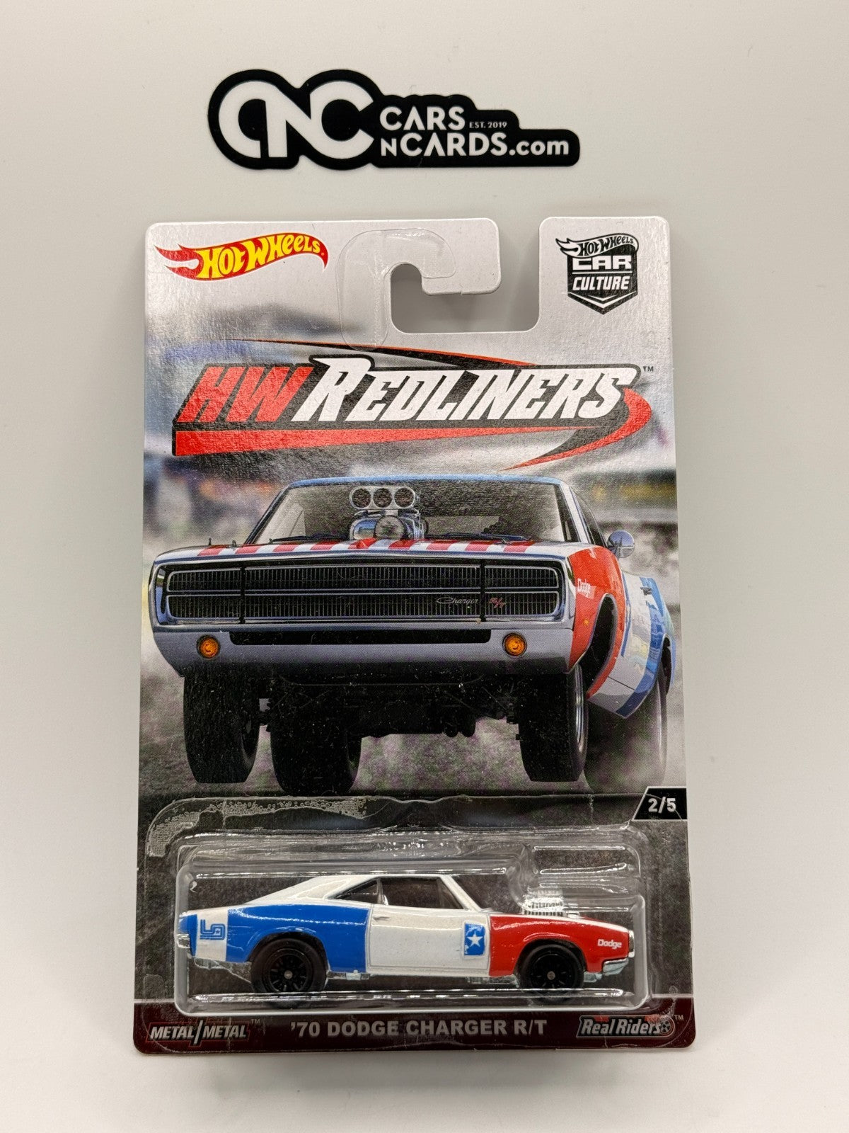 2016 Hot Wheels HW Redliners 2/5 '70 Dodge Charger R/T With Protector
