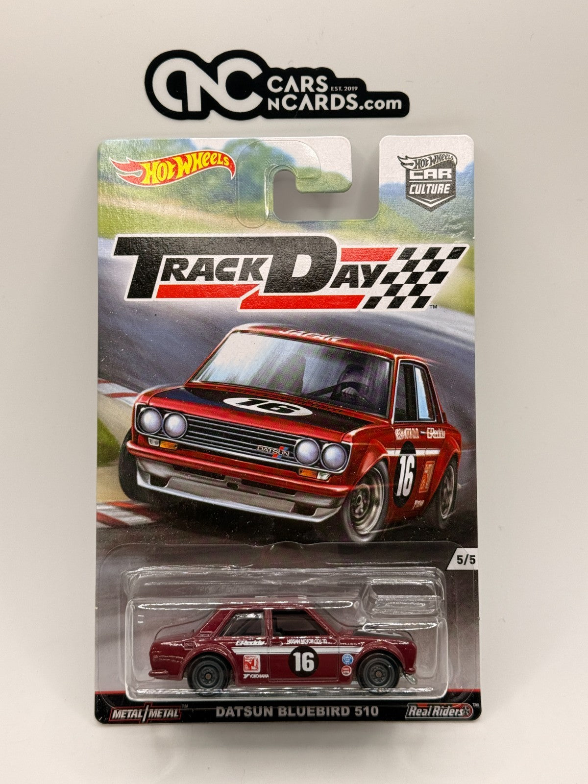 2016 Hot Wheels Premium Track Day 5/5 Datsun Bluebird 510 With Protector