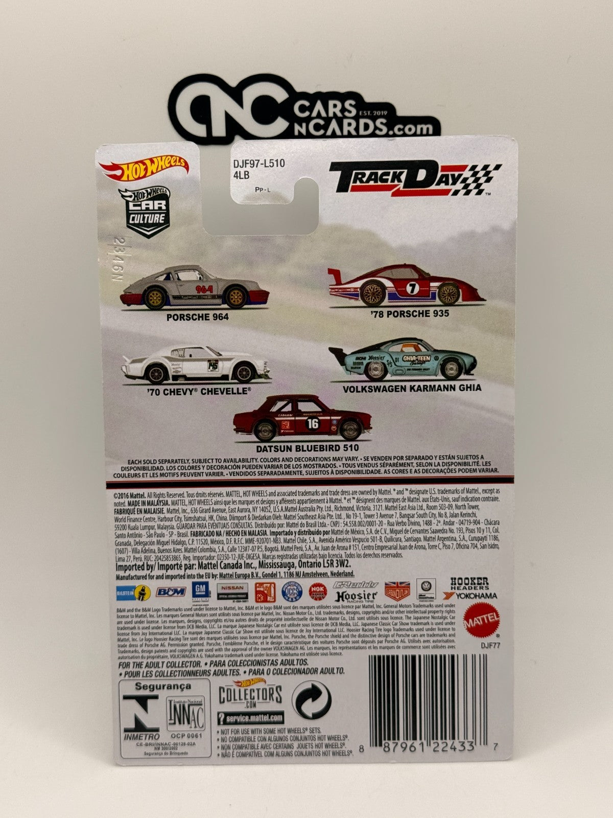 2016 Hot Wheels Premium Track Day 5/5 Datsun Bluebird 510 With Protector