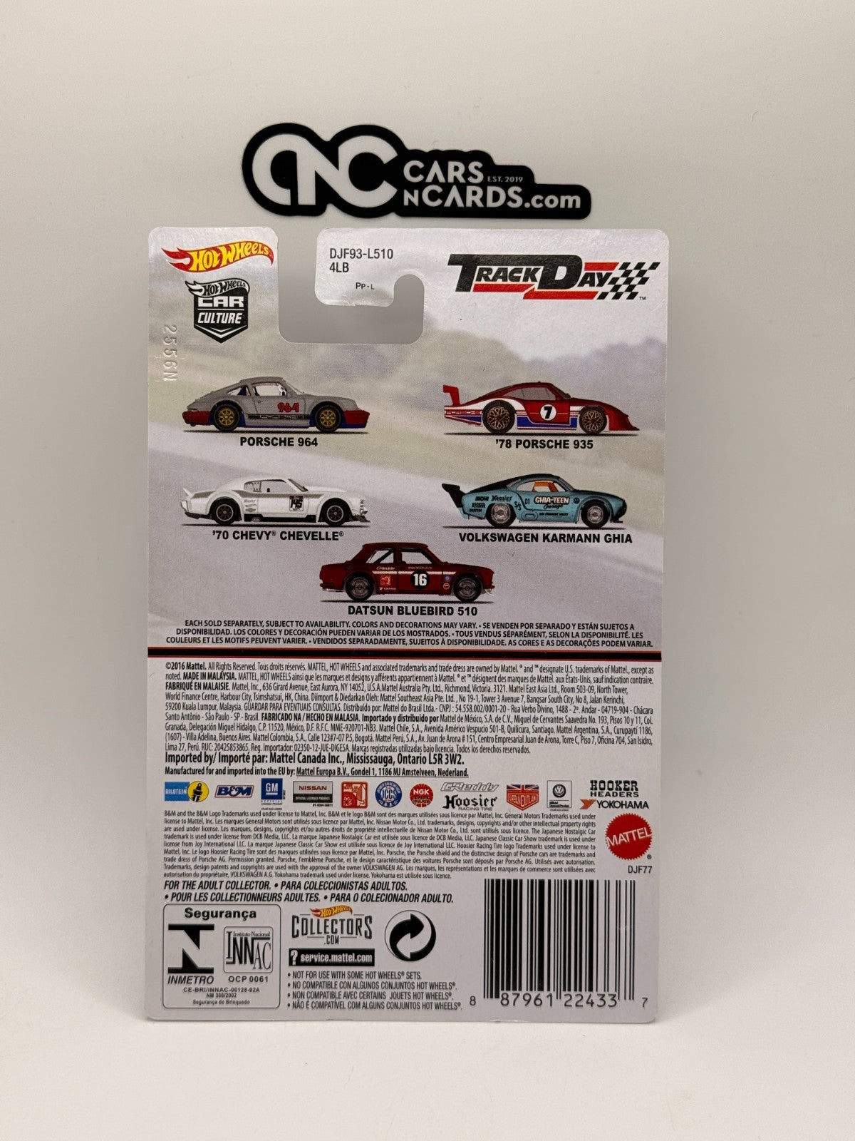2016 Hot Wheels Premium Track Day 1/5 Porsche 964 With Protector