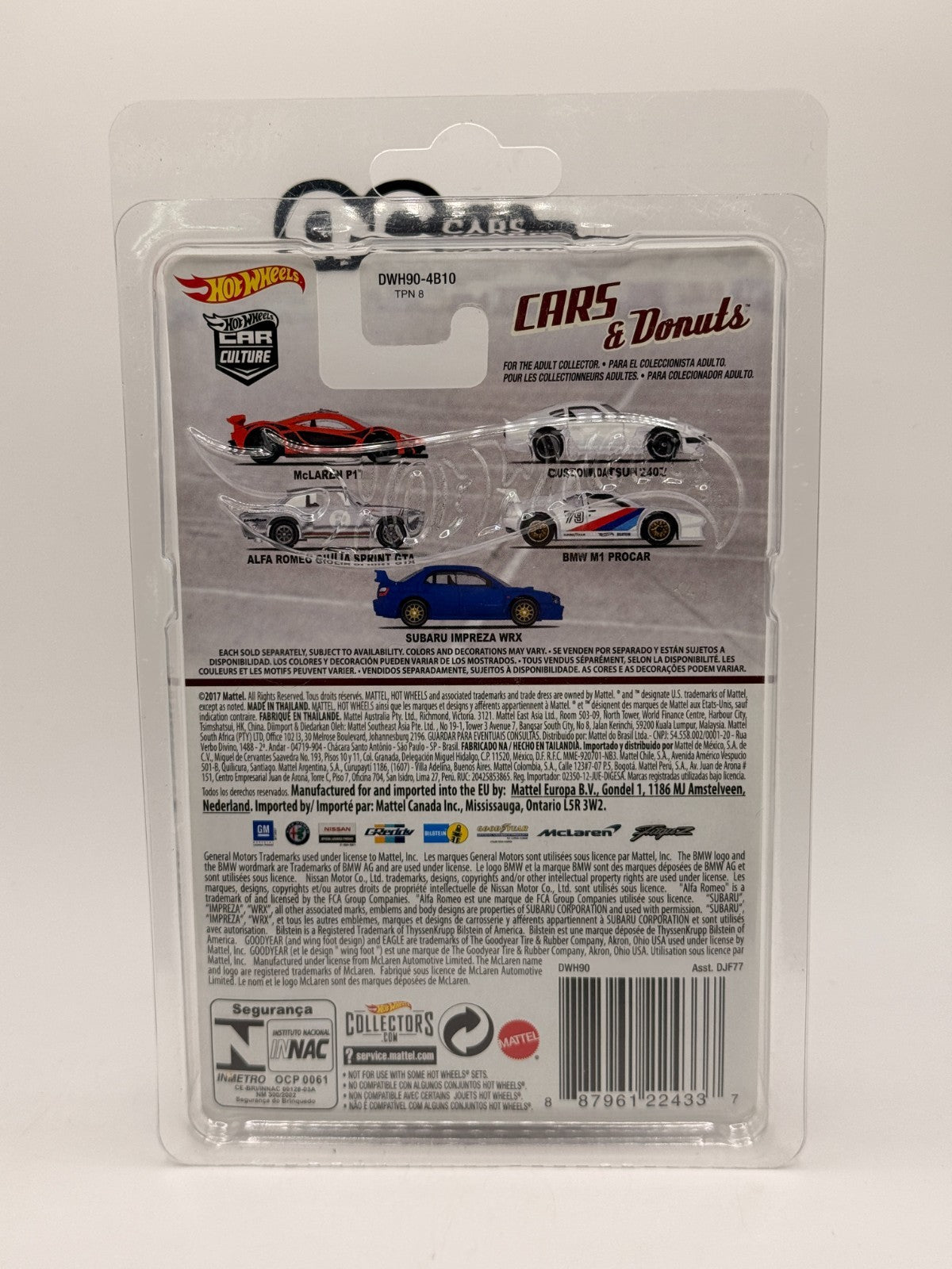2016 Hot Wheels Premium Cars & Donuts 1/5 McLaren P1 Orange With Protector