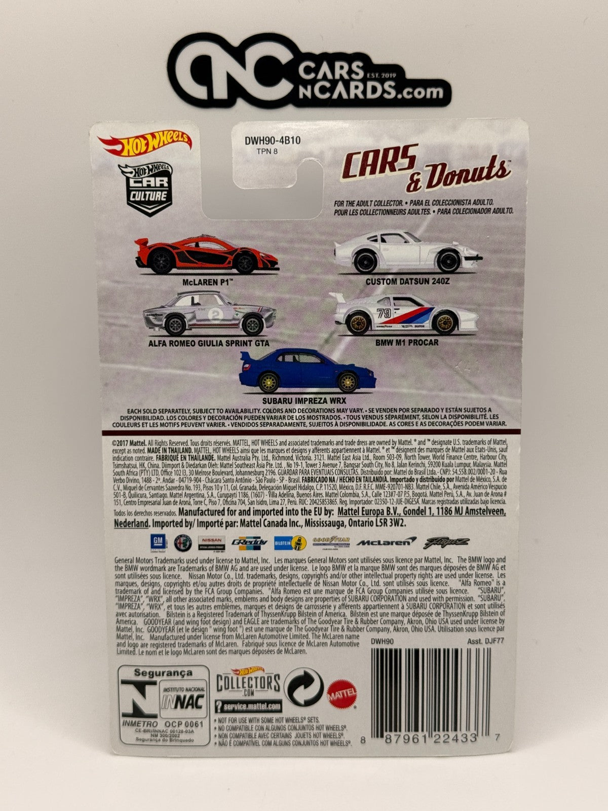 2016 Hot Wheels Premium Cars & Donuts 1/5 McLaren P1 Orange With Protector