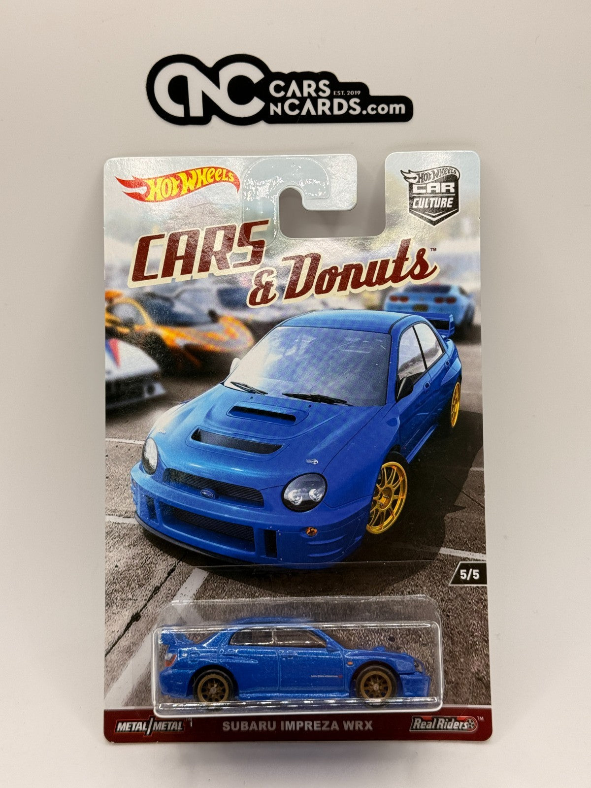 2016 Hot Wheels Premium Cars & Donuts 5/5 Subaru Impreza WRX With Protector