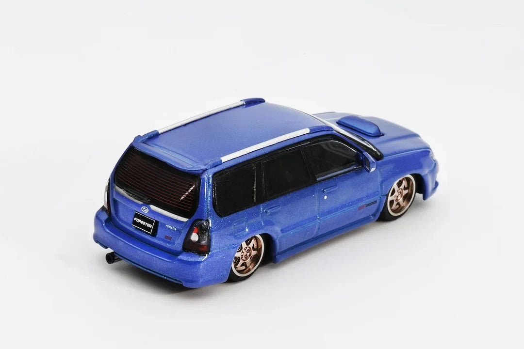 SHOOM64 1:64 Subaru Forester STi (SG) 2005 BLUE (LHD) SHOOM-093-006