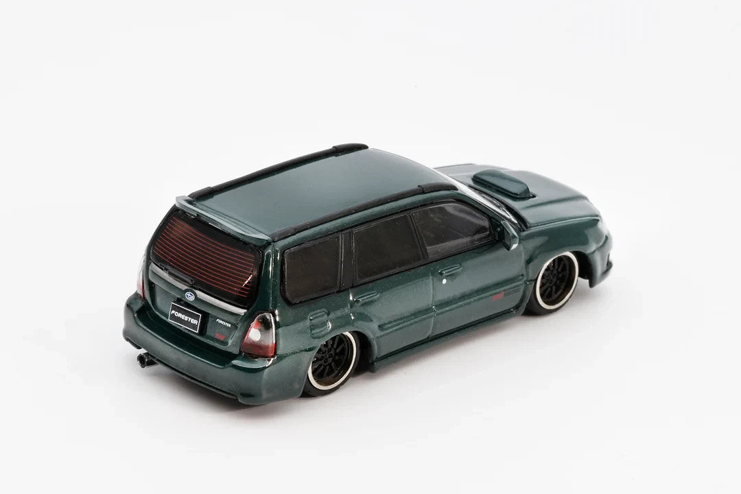 SHOOM64 1:64 Subaru Forester STi (SG) 2005 Green (LHD) SHOOM-093-009