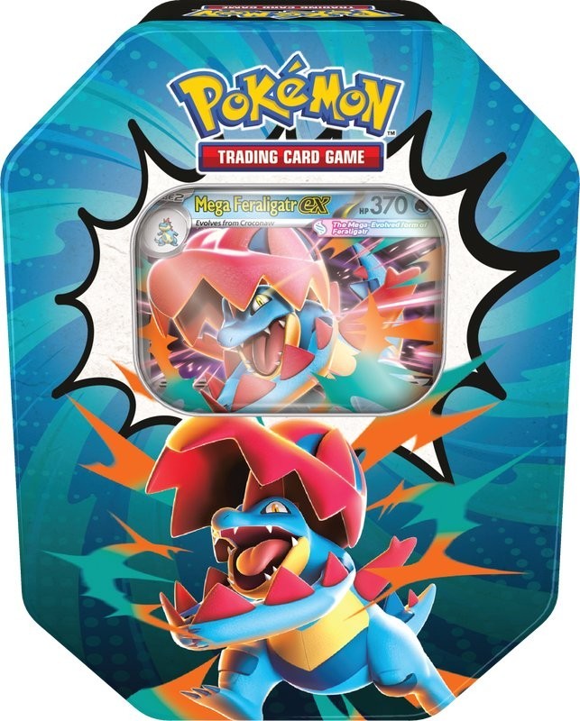 Pokemon Ascended Heroes Tin - Mega Feraligatr ex