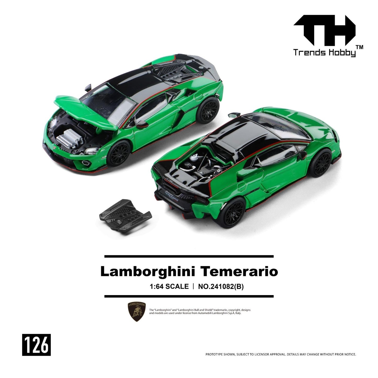 Trends Hobby 1:64 Lamborghini Temerario - Green 241082(B)