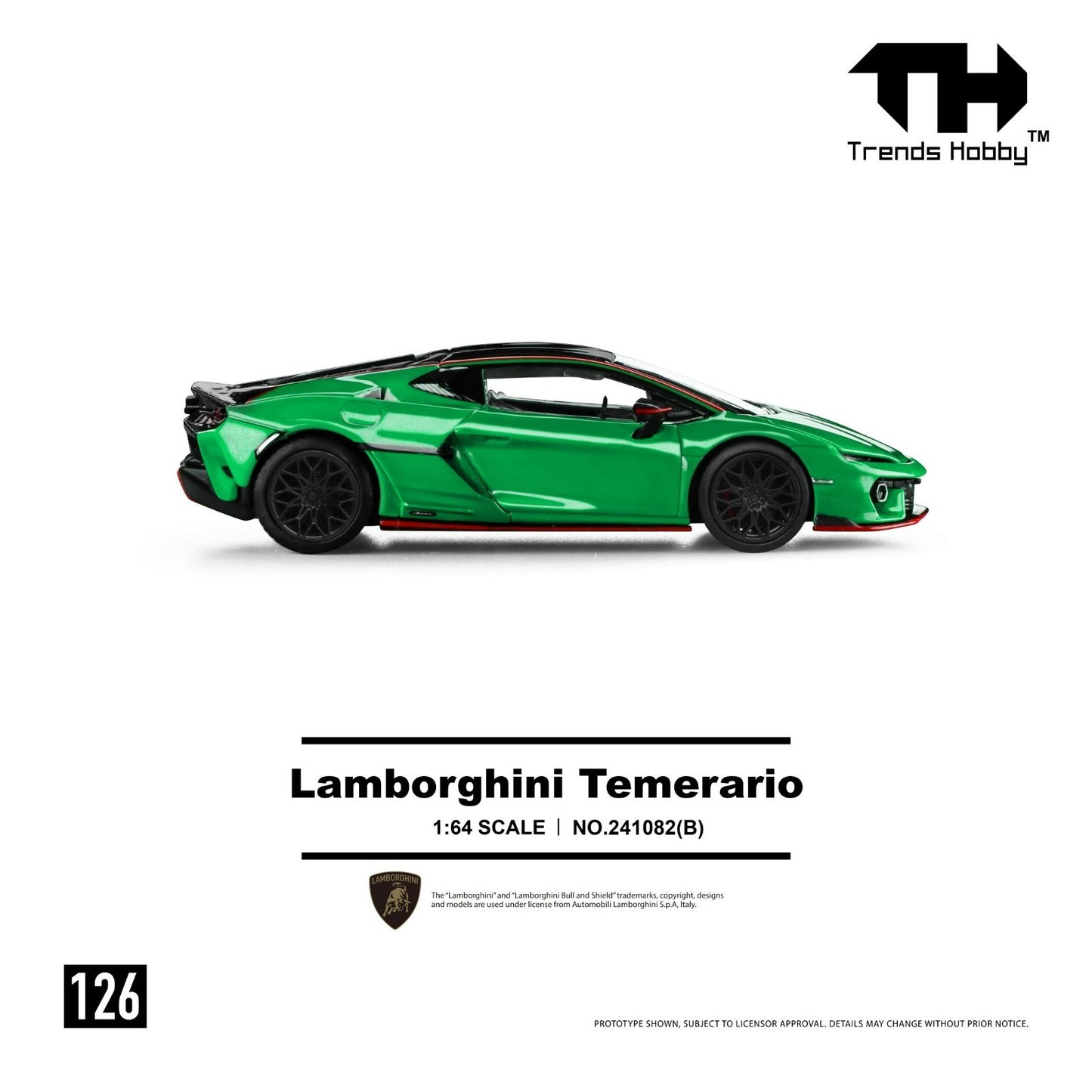 Trends Hobby 1:64 Lamborghini Temerario - Green 241082(B)