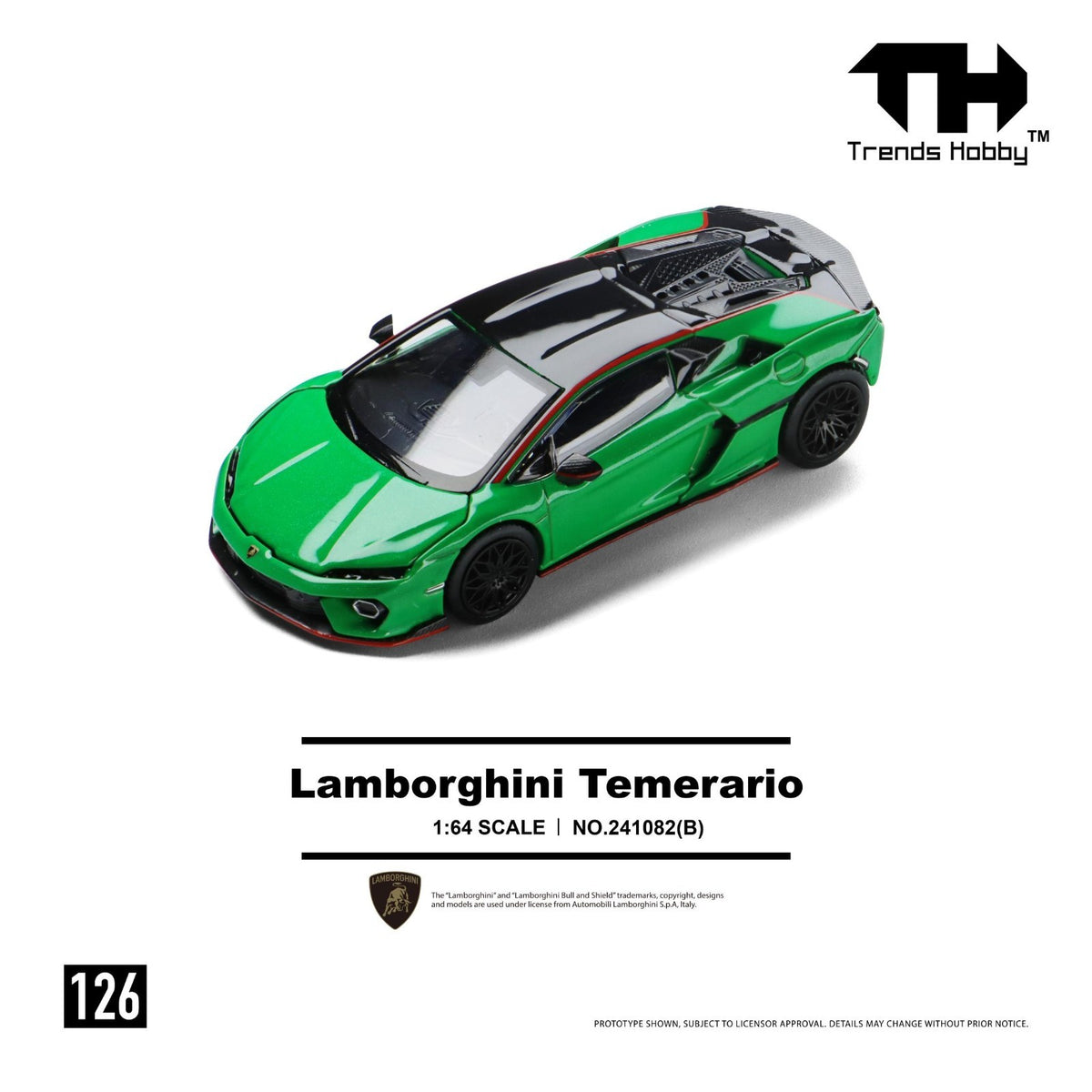 Trends Hobby 1:64 Lamborghini Temerario - Green 241082(B)