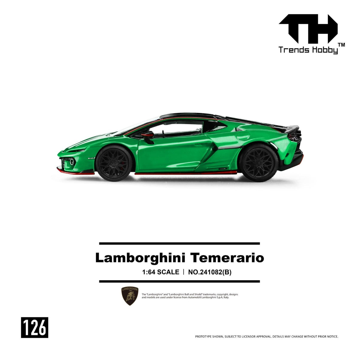 Trends Hobby 1:64 Lamborghini Temerario - Green 241082(B)
