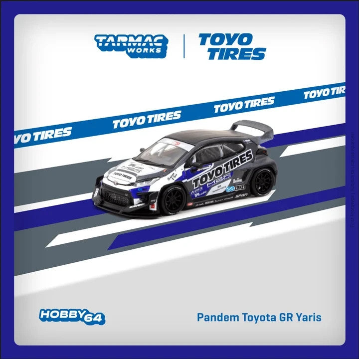 Tarmac Works 1:64 Pandem Toyota GR Yaris TOYO TIRES T64-080-TOYO