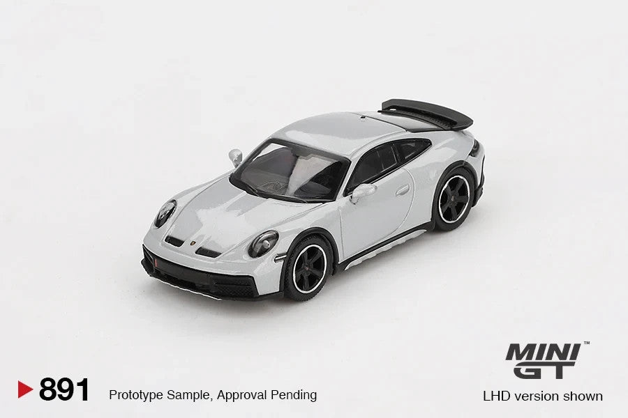 Mini GT 1:64 Porsche 911 Dakar Ice Gray Metallic MGT00891-BL Sealed Box