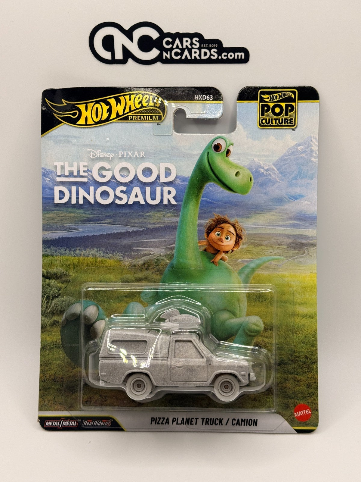2026 Hot Wheels Premium Disney Pixar The Good Dinosaur Pizza Planet Card Damage