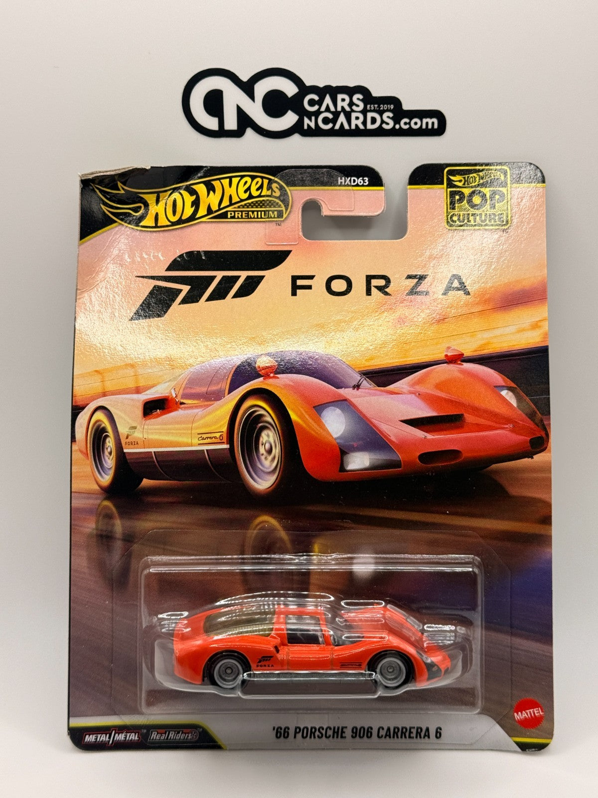 2026 Hot Wheels Premium Pop Culture '66 Porsche 906 Carrera 6 Forza Card Damage